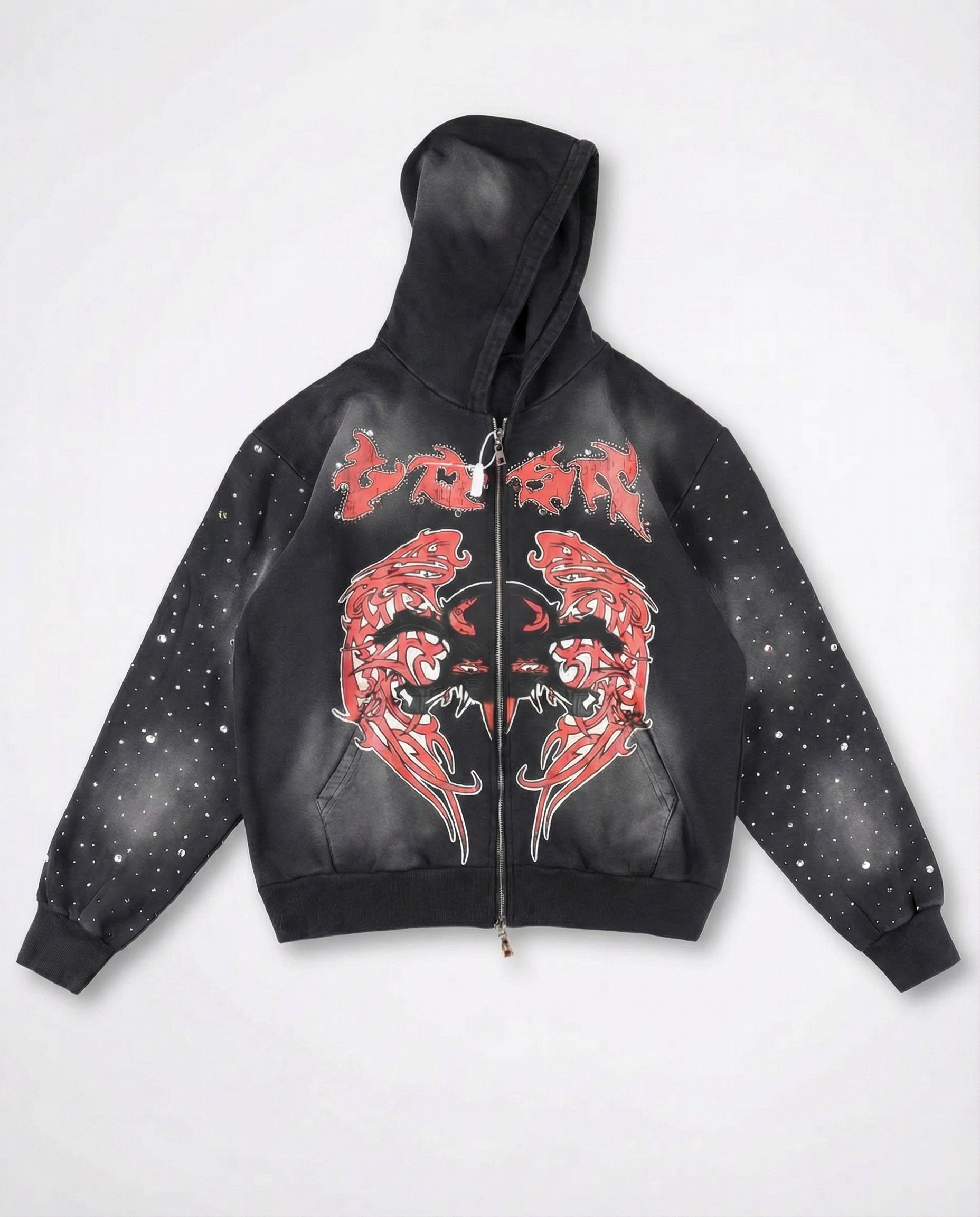 Monstrous Sparkly Black Hoodie