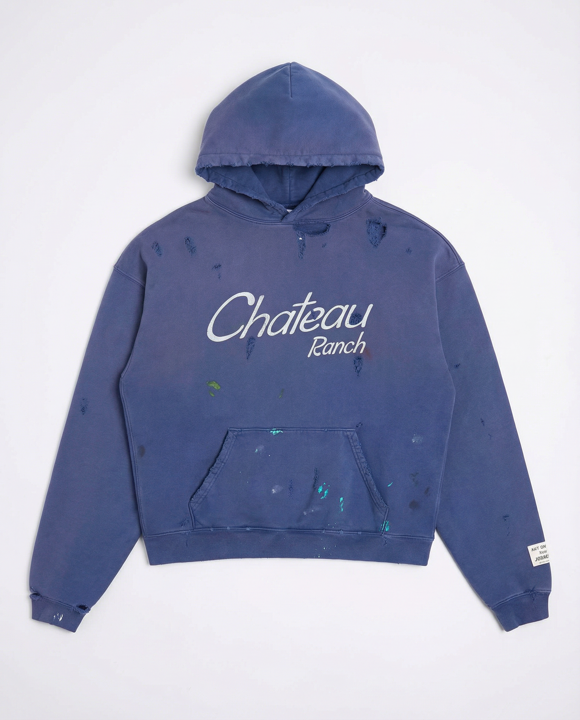 Painted Blue Hoodie